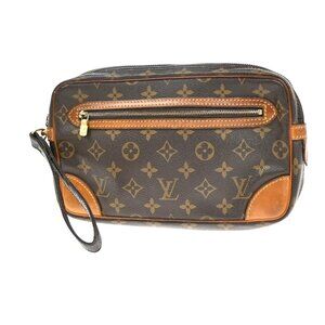 LOUIS VUITTON Marly Dragonne GM Clutch Hand Bag Monogram Brown M51825 62EE820